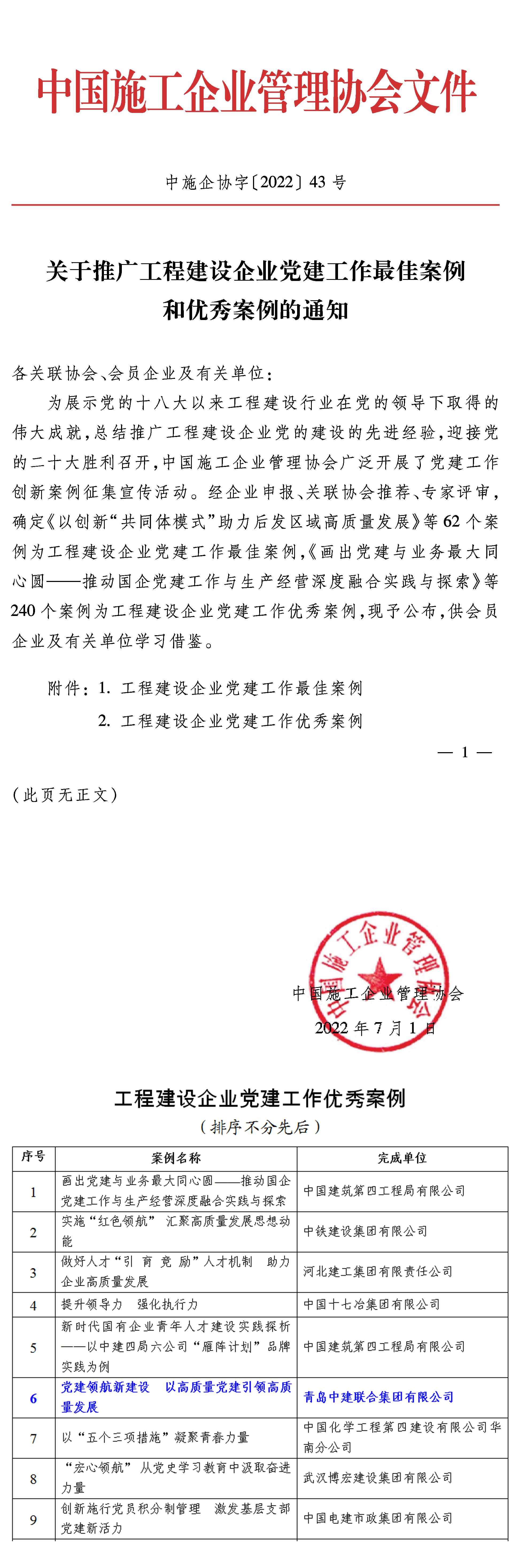 萬山磅礴，黨為主峰|中建聯(lián)合堅持以高質量黨建引領企業(yè)發(fā)展(圖1)